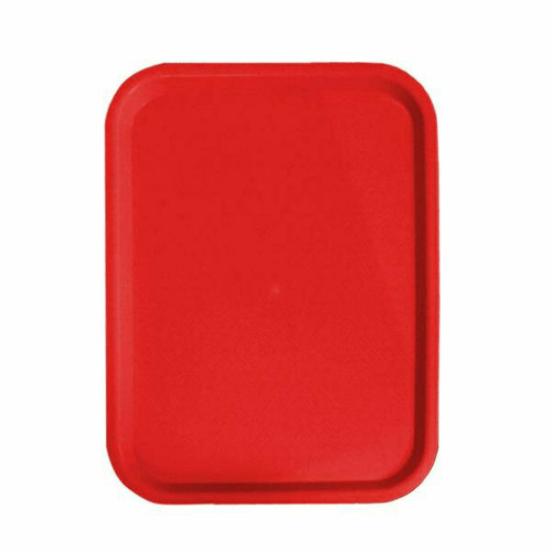 Omcan Canada Unclassified Each Omcan 80105 14″ x 18″ Red Fast Food Tray | Denson CFE