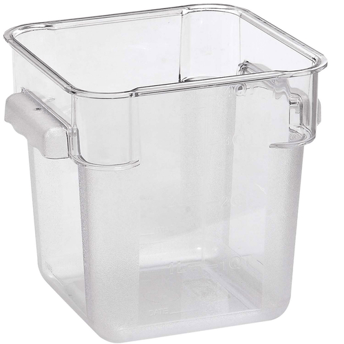 Omcan Canada Unclassified Each Omcan 80167 12 QT Polycarbonate Clear Square Food Storage Container | Denson CFE