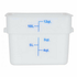 Omcan Canada Unclassified Each Omcan 80201 12 QT Polypropylene White Square Food Storage Container | Denson CFE
