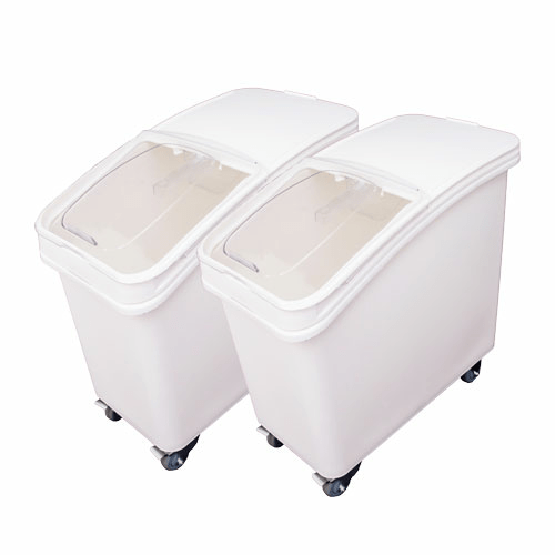 Omcan Canada Unclassified Set Omcan 80986 102 L (27 Gal) Ingredient Bin with Sliding Lid & Scoop (2 pcs) | Denson CFE