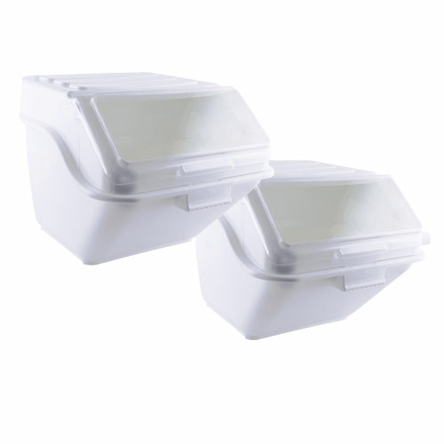 Omcan Food Storage Container Set Omcan Ingredient Bin Set - 47.7 L Capacity, Food-Grade Plastic | Denson CFE