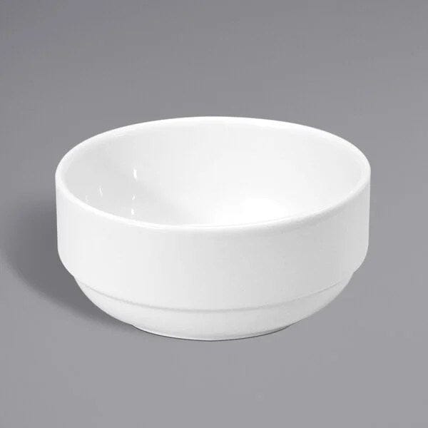 Oneida Canada Dinnerware Case Oneida Classic by 1880 Hospitality F1000000765 15 oz. Cream White Dallas Porcelain Bowl - 36/Case | Denson CFE