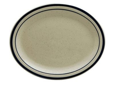 Oneida Canada Dinnerware Default Title / Melamine / Ivory Platter, 11-1/2#, oval, narrow rim, Oneida, BLUE RIDGE, ivo