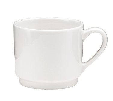 Oneida Canada Dinnerware Dozen / China / Bone White Cup, 8-1/2 oz., 4-1/4", stackable, TUNDRA, Oneida collectio