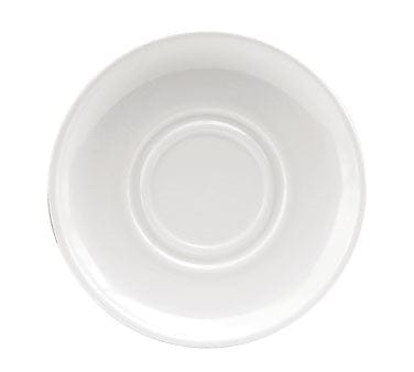 Oneida Canada Dinnerware Dozen / China / Bone White Oneida F1400000500 Saucer, 5-7/8 inch Diameter, Round, Wide Rim, Bone White | Denson CFE