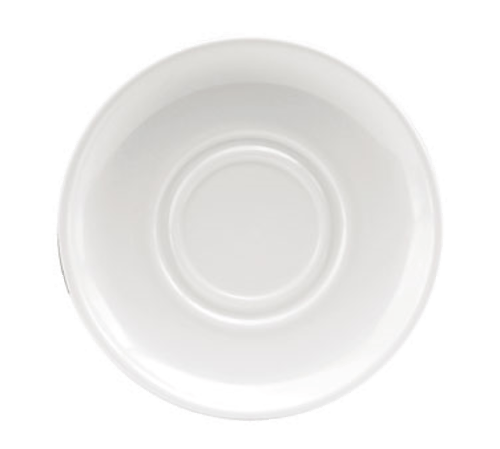Oneida Canada Dinnerware Dozen / China / Bone White Oneida F1400000500 Saucer, 5-7/8 inch Diameter, Round, Wide Rim, Bone White | Denson CFE