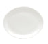Oneida Canada Dinnerware Dozen / China / Bone White Oneida Platter, 13-1/8" x 10-3/8", oval, wide rim, bone white