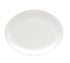 Oneida Canada Dinnerware Dozen / China / Bone White Oneida Tundra 13" x 10 3/8" Oval White Wide Rim China Platter F1410000371 | Denson CFE