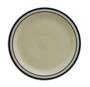 Oneida Canada Dinnerware Dozen / Melamine / Ivory Buffalo Blue Ridge Porcelain Narrow Rim Plates 7.25" by Oneida