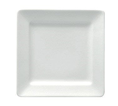 Oneida Canada Dinnerware Dozen Oneida F8010000149S 10 1/4" Square Buffalo Plate - Porcelain, Bright White | Denson CFE