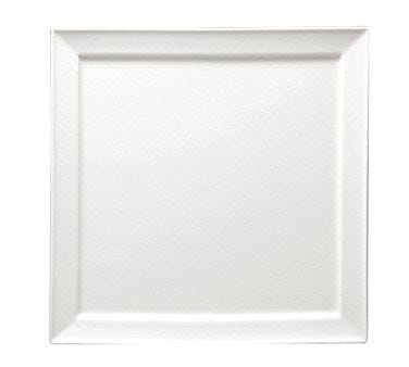 Oneida Canada Dinnerware Dozen Oneida F8010000151S 10 1/4" Square Buffalo Plate - Porcelain, Bright White | Denson CFE