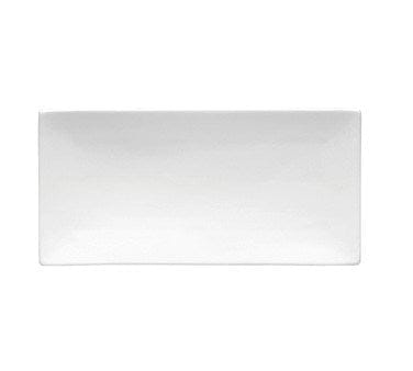 Oneida Canada Dinnerware Dozen Oneida F8010000873 13" x 6 1/4" Rectangular Buffalo Sushi Platter - Porcelain, Bright White