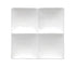 Oneida Canada Dinnerware Dozen Oneida F8010000945 8" Square Buffalo Plate - (4) Compartments, Porcelain, Bright White | Denson CFE