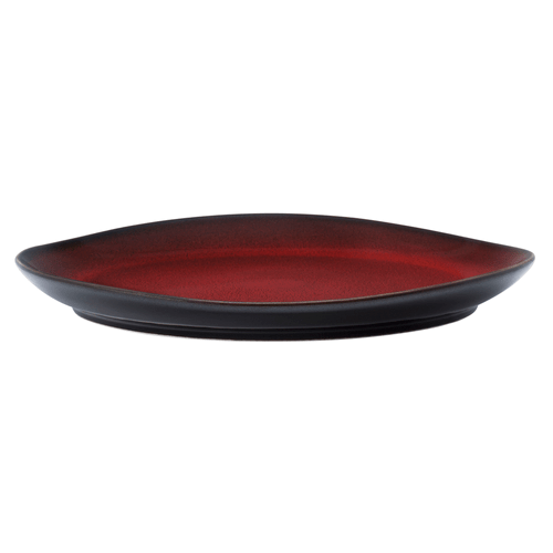 Oneida Canada Dinnerware Dozen Oneida Rustic by 1880 Hospitality L6753074157P 11 1/4" Crimson Porcelain Plate - 12/Case