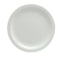 Oneida Canada Dinnerware Dozen / Porcelain Plate, 8-1/4" dia., round, narrow rim, porcelain, bright wh
