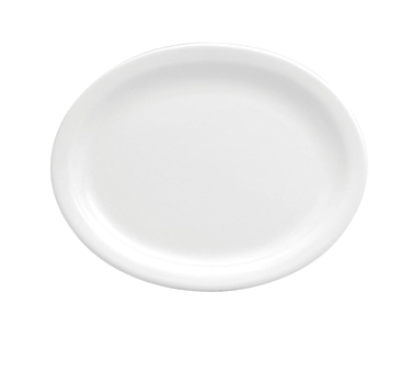 Oneida Canada Dinnerware Dozen / Porcelain Platter, 11-1/2" x 8-3/4", oval, narrow rim, porcelain