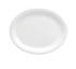 Oneida Canada Dinnerware Dozen / Porcelain Platter, 11-1/2" x 8-3/4", oval, narrow rim, porcelain