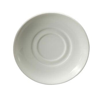 Oneida Canada Dinnerware Dozen / Porcelain Saucer, 5-3/4" dia., round, flat, mid-rim, porcelain, ROYAL