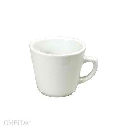 Oneida Canada Dinnerware Dozen Vassar Cup, 7 oz., 4", bright white (limited 1-year no-chip