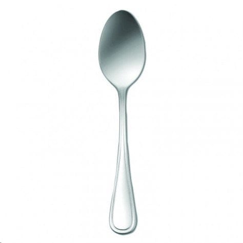 Oneida Canada Flatware Dozen Oneida New Rim II B914SDEF 7 1/4" 18/0 Stainless Steel Heavy Weight Dessert / Soup Spoon