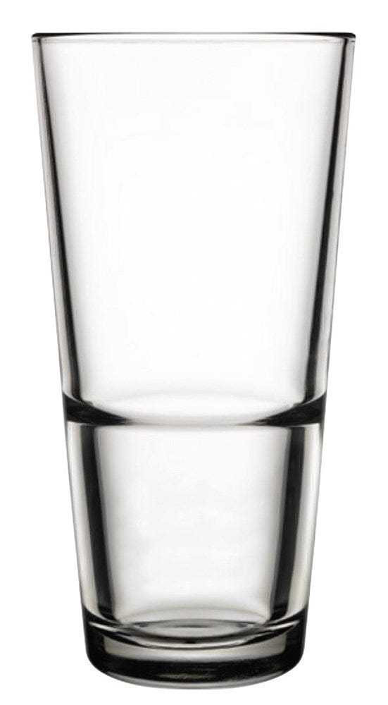 Pasabahce Drinkware Dozen Pasabahce Grande-Stack Hi-Ball Glass, 12-1/2 oz. (370ml), 6"H, (3" T; 2-1/4" B), stackable, fully tempered, clear, glass