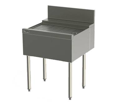 Perlick Corporation Commercial Work Tables and Stations Each TSD Series Underbar Drainboard, 24",W x 24",D, embossed