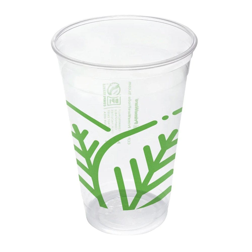 PrimeWare Unclassified Case PrimeWare CCP-20-CA – 20 oz Clear PLA Compostable Cold Cup (20/50 Pack) | Denson CFE
