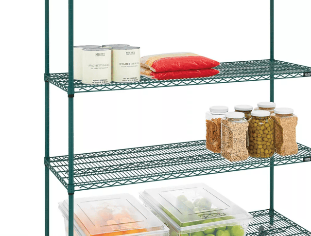 Quantum Storage Systems Storage & Transport Each / Green Quantum QS1842P 18" X 42" Green Coated Shelf | Denson CFE