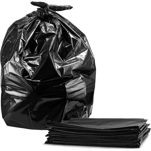 Ralston Disposables Case of 200 Ralston 267101 Industrial Garbage Bags Value Plus-Black | Denson CFE