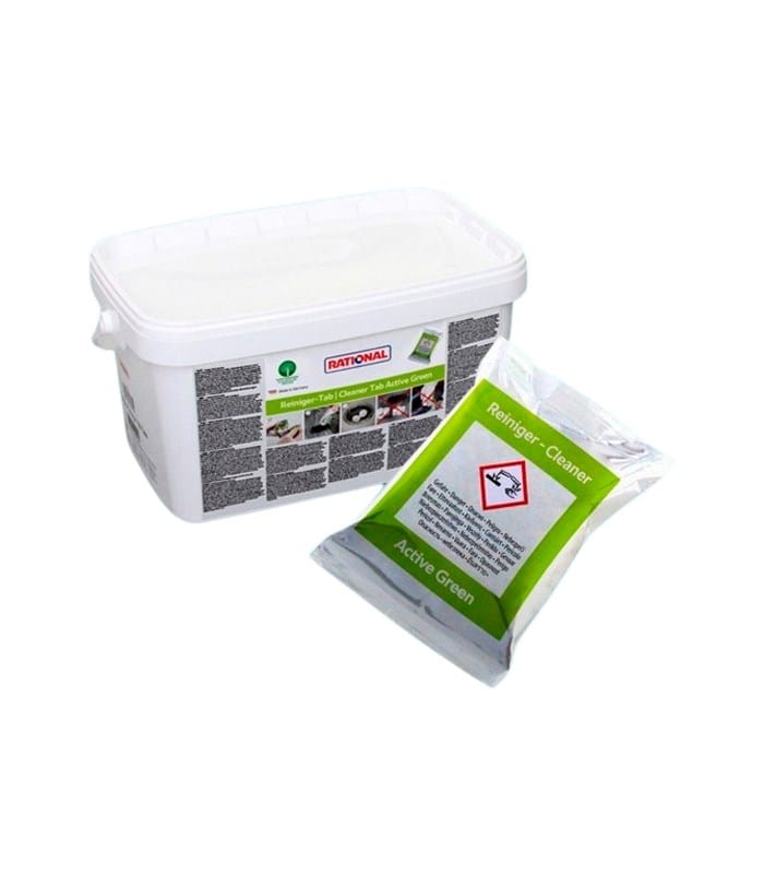 Rational Canada Cleaning Chemicals Pail / Green Rational 56.01.535 Active Green Cleaner Tabs - 150 Tabs, Phosphate-Free Formula | Denson CFE