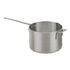 Royal Industries Cookware Each Sauce Pan, 8 qt., helper handle, straight sided, 6mm thick, heav