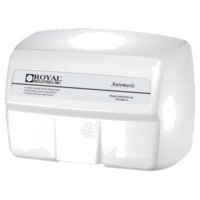 Royal Industries Sanitation & Janitorial Each Hand Dryer, automatic, 12-3/4"L x 8-3/8"W x 7"H,