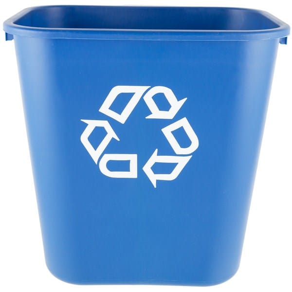 Rubbermaid Canada-MDS Essentials Each / Blue Rubbermaid FG295673BLUE 7 gal Multiple Material Recycle Bin - Indoor