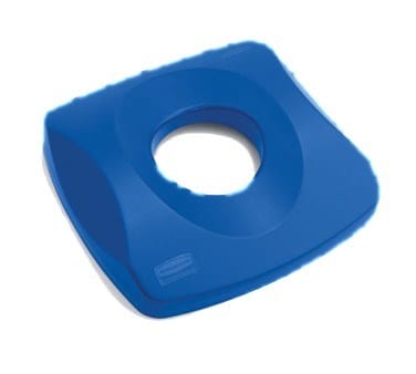 Rubbermaid Canada-MDS Essentials Each / Blue Rubbermaid Untouchable 23 Gallon Blue Square Recycling Lid FG269100BLUE | Denson CFE