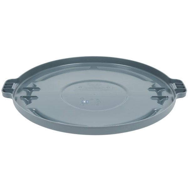 Rubbermaid Canada-MDS Essentials Each Rubbermaid FG264560GRAY Round Flat Top Trash Can Lid - Plastic, Gray