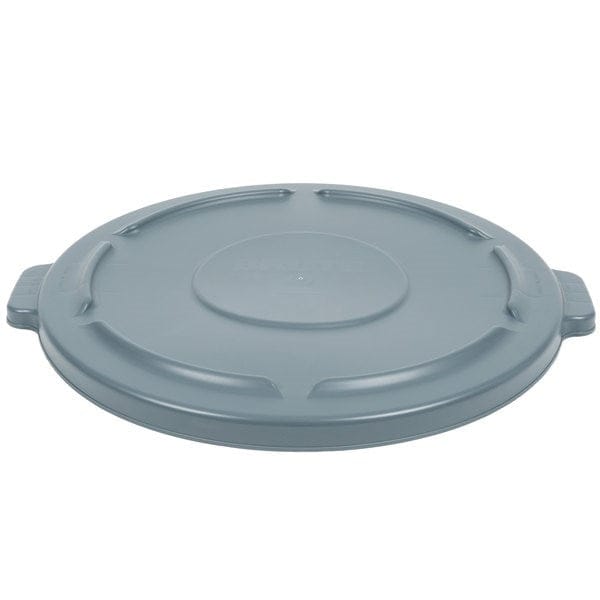 Rubbermaid Canada-MDS Essentials Each Rubbermaid FG264560GRAY Round Flat Top Trash Can Lid - Plastic, Gray