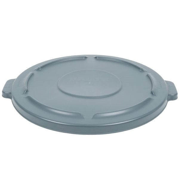 Rubbermaid Canada-MDS Essentials Each Rubbermaid FG264560GRAY Round Flat Top Trash Can Lid - Plastic, Gray
