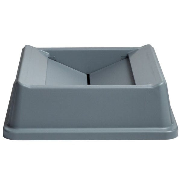 Rubbermaid Canada-MDS Essentials Each Rubbermaid FG266400GRAY Square Swing Top Trash Can Lid - Plastic, Gray