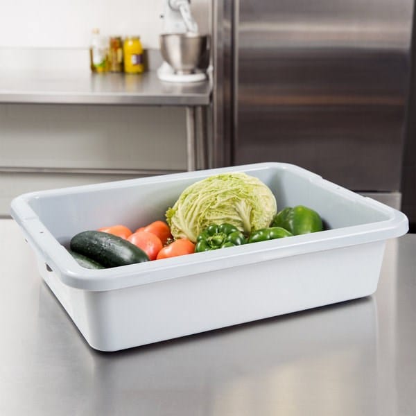 Rubbermaid Canada-MDS Essentials Each Rubbermaid FG334900GRAY Bus/Utility Box - 20 x 15 x 5 in, Gray | Denson CFE