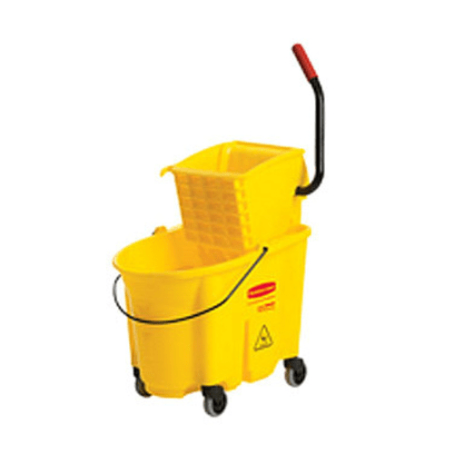 Rubbermaid Canada-MDS Essentials Each / Yellow Rubbermaid FG758088YEL 35 qt WaveBrake Mop Bucket Combo - Side Press Wringer, Plastic, Yellow
