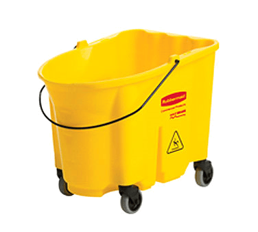 Rubbermaid Canada-MDS Essentials Each / Yellow Rubbermaid FG758088YEL 35 qt WaveBrake Mop Bucket Combo - Side Press Wringer, Plastic, Yellow | Denson CFE