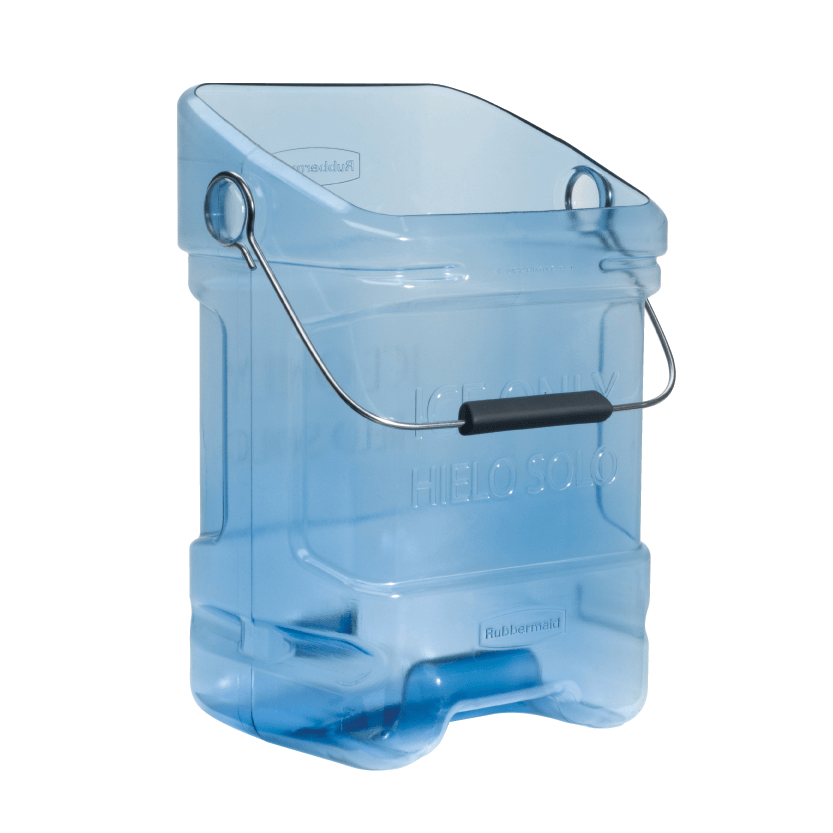 Rubbermaid Canada-MDS Food Service Supplies Each / Blue ProServe Ice Tote, 5-1/2 gallon, 25 lb. capacity, includes rear
