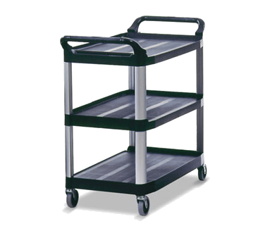 Rubbermaid Canada-MDS Food Service Supplies Each Rubbermaid Xtra Utility Cart, Black - FG409100BLA