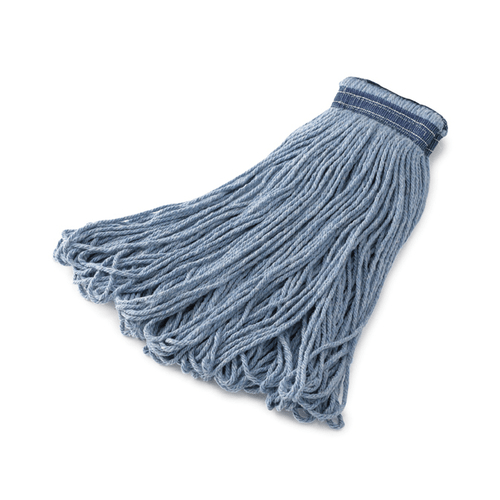 Rubbermaid Canada-MDS Sanitation & Janitorial Each / Blue Rubbermaid FGE23800BL00 24 oz Looped-End Mop Head - Cotton/Synthetic, Blue