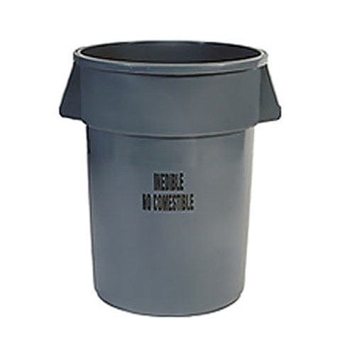Rubbermaid Canada-MDS Sanitation & Janitorial Each Rubbermaid FG264356GRAY 44 gal Food Processing Container - USDA Condemned Imprint, Gray