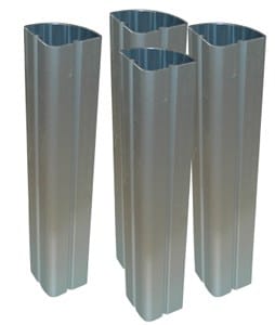 Rubbermaid Canada-MDS Unclassified Set of 4 Rubbermaid FG4091L50000 Aluminum Upright Kit for Rubbermaid Xtra Carts | Set of 4