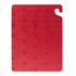 San Jamar Food Prep Each San Jamar CB121812RD Cut-N-Carry® 18" x 12" x 1/2" Red Cutting Board with Hook | Denson CFE