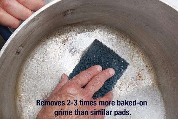 Scotch-Brite Sanitation & Janitorial Box of 10 / Blue Scotch-Brite Professional H-88-3-1/2X5 Extra Heavy Duty Scouring Pad, Dark Blue, 10 Count | Denson CFE