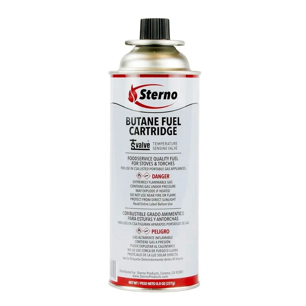 Sterno Dining Service Each Sterno 50168 Butane Fuel with TS Valve and RVR Canada - Case of 12 | Denson CFE