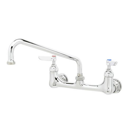 T&S BRASS Commercial Faucets Each T&S B-2342 Splash Mount Faucet - 10" Swing Spout, 8" Centers